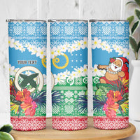 Personalised Sanma Joyeux Noel Skinny Tumbler Proud To Be a Ni-Van Sand Drawing Art LT9 - Polynesian Pride