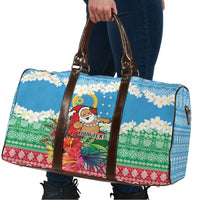 Personalised Sanma Joyeux Noel Travel Bag Proud To Be a Ni-Van Sand Drawing Art LT9 - Polynesian Pride