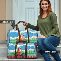 Personalised Sanma Joyeux Noel Travel Bag Proud To Be a Ni-Van Sand Drawing Art LT9 - Polynesian Pride