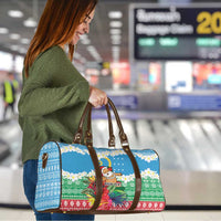 Personalised Sanma Joyeux Noel Travel Bag Proud To Be a Ni-Van Sand Drawing Art LT9 - Polynesian Pride