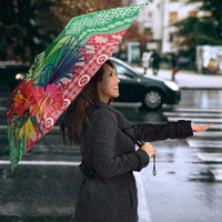 Personalised Sanma Joyeux Noel Umbrella Proud To Be a Ni-Van Sand Drawing Art LT9 - Polynesian Pride
