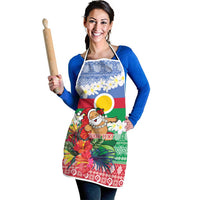 Personalised Shefa Joyeux Noel Apron Proud To Be a Ni-Van Sand Drawing Art LT9 - Polynesian Pride