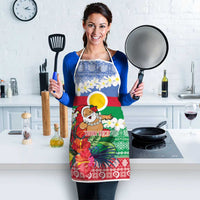 Personalised Shefa Joyeux Noel Apron Proud To Be a Ni-Van Sand Drawing Art LT9 - Polynesian Pride