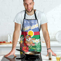 Personalised Shefa Joyeux Noel Apron Proud To Be a Ni-Van Sand Drawing Art LT9 - Polynesian Pride