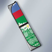 Personalised Shefa Joyeux Noel Auto Sun Shade Proud To Be a Ni-Van Sand Drawing Art LT9 - Polynesian Pride