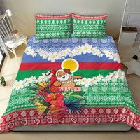 Personalised Shefa Joyeux Noel Bedding Set Proud To Be a Ni-Van Sand Drawing Art - Polynesian Pride