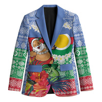 Personalised Shefa Joyeux Noel Blazer Proud To Be a Ni-Van Sand Drawing Art - Polynesian Pride