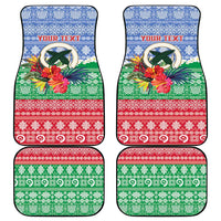 Personalised Shefa Joyeux Noel Car Mats Proud To Be a Ni-Van Sand Drawing Art - Polynesian Pride