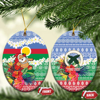 Personalised Shefa Joyeux Noel Ceramic Ornament Proud To Be a Ni-Van Sand Drawing Art - Polynesian Pride