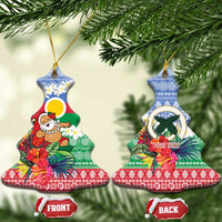 Personalised Shefa Joyeux Noel Ceramic Ornament Proud To Be a Ni-Van Sand Drawing Art - Polynesian Pride