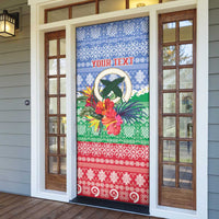 Personalised Shefa Joyeux Noel Door Cover Proud To Be a Ni-Van Sand Drawing Art LT9 - Polynesian Pride