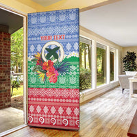 Personalised Shefa Joyeux Noel Door Cover Proud To Be a Ni-Van Sand Drawing Art LT9 - Polynesian Pride