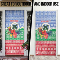 Personalised Shefa Joyeux Noel Door Cover Proud To Be a Ni-Van Sand Drawing Art LT9 - Polynesian Pride