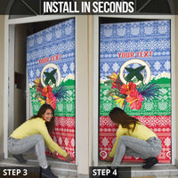 Personalised Shefa Joyeux Noel Door Cover Proud To Be a Ni-Van Sand Drawing Art LT9 - Polynesian Pride