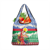 Personalised Shefa Joyeux Noel Grocery Bag Proud To Be a Ni-Van Sand Drawing Art LT9 1-pack One Size Blue - Polynesian Pride
