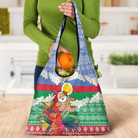 Personalised Shefa Joyeux Noel Grocery Bag Proud To Be a Ni-Van Sand Drawing Art LT9 - Polynesian Pride