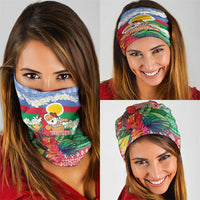 Personalised Shefa Joyeux Noel Neck Gaiter Proud To Be a Ni-Van Sand Drawing Art - Polynesian Pride