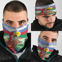 Personalised Shefa Joyeux Noel Neck Gaiter Proud To Be a Ni-Van Sand Drawing Art - Polynesian Pride