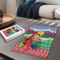 Personalised Shefa Joyeux Noel Puzzle Proud To Be a Ni-Van Sand Drawing Art LT9 - Polynesian Pride