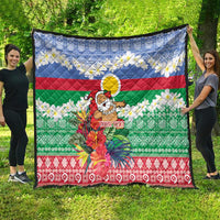 Personalised Shefa Joyeux Noel Quilt Proud To Be a Ni-Van Sand Drawing Art - Polynesian Pride