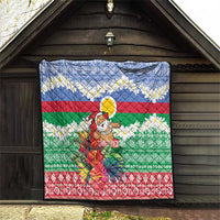 Personalised Shefa Joyeux Noel Quilt Proud To Be a Ni-Van Sand Drawing Art - Polynesian Pride