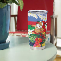 Personalised Shefa Joyeux Noel Tumbler Cup Proud To Be a Ni-Van Sand Drawing Art LT9 - Polynesian Pride