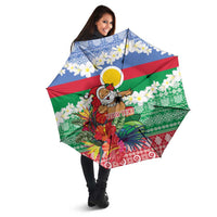 Personalised Shefa Joyeux Noel Umbrella Proud To Be a Ni-Van Sand Drawing Art LT9 - Polynesian Pride