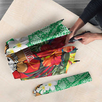 Personalised Shefa Joyeux Noel Umbrella Proud To Be a Ni-Van Sand Drawing Art LT9 - Polynesian Pride