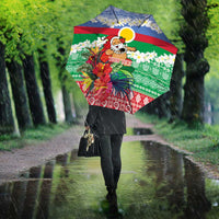 Personalised Shefa Joyeux Noel Umbrella Proud To Be a Ni-Van Sand Drawing Art LT9 - Polynesian Pride