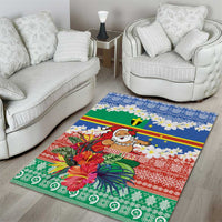 Personalised Tafea Joyeux Noel Area Rug Proud To Be a Ni-Van Sand Drawing Art - Polynesian Pride