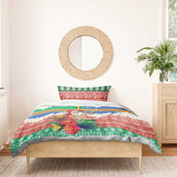 Personalised Tafea Joyeux Noel Bedding Set Proud To Be a Ni-Van Sand Drawing Art - Polynesian Pride