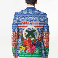 Personalised Tafea Joyeux Noel Blazer Proud To Be a Ni-Van Sand Drawing Art - Polynesian Pride