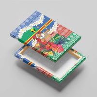 Personalised Tafea Joyeux Noel Canvas Wall Art Proud To Be a Ni-Van Sand Drawing Art - Polynesian Pride