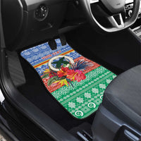 Personalised Tafea Joyeux Noel Car Mats Proud To Be a Ni-Van Sand Drawing Art - Polynesian Pride