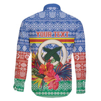 Personalised Tafea Joyeux Noel Family Matching Off Shoulder Short Dress and Hawaiian Shirt Proud To Be a Ni-Van Sand Drawing Art - Polynesian Pride