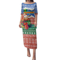 Personalised Tafea Joyeux Noel Family Matching Puletasi and Hawaiian Shirt Proud To Be a Ni-Van Sand Drawing Art - Polynesian Pride