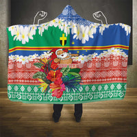 Personalised Tafea Joyeux Noel Hooded Blanket Proud To Be a Ni-Van Sand Drawing Art LT9 - Polynesian Pride