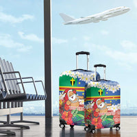 Personalised Tafea Joyeux Noel Luggage Cover Proud To Be a Ni-Van Sand Drawing Art - Polynesian Pride