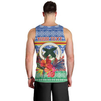 Personalised Tafea Joyeux Noel Men Tank Top Proud To Be a Ni-Van Sand Drawing Art - Polynesian Pride
