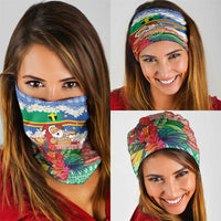 Personalised Tafea Joyeux Noel Neck Gaiter Proud To Be a Ni-Van Sand Drawing Art - Polynesian Pride