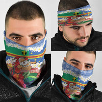 Personalised Tafea Joyeux Noel Neck Gaiter Proud To Be a Ni-Van Sand Drawing Art - Polynesian Pride
