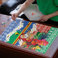 Personalised Tafea Joyeux Noel Puzzle Proud To Be a Ni-Van Sand Drawing Art LT9 - Polynesian Pride