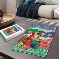 Personalised Tafea Joyeux Noel Puzzle Proud To Be a Ni-Van Sand Drawing Art LT9 - Polynesian Pride