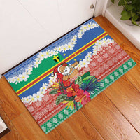 Personalised Tafea Joyeux Noel Rubber Doormat Proud To Be a Ni-Van Sand Drawing Art LT9 - Polynesian Pride