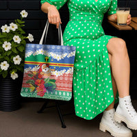 Personalised Tafea Joyeux Noel Tote Bag Proud To Be a Ni-Van Sand Drawing Art - Polynesian Pride