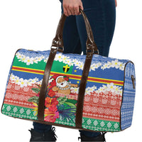 Personalised Tafea Joyeux Noel Travel Bag Proud To Be a Ni-Van Sand Drawing Art LT9 - Polynesian Pride