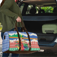Personalised Tafea Joyeux Noel Travel Bag Proud To Be a Ni-Van Sand Drawing Art LT9 - Polynesian Pride