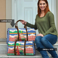 Personalised Tafea Joyeux Noel Travel Bag Proud To Be a Ni-Van Sand Drawing Art LT9 - Polynesian Pride