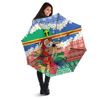 Personalised Tafea Joyeux Noel Umbrella Proud To Be a Ni-Van Sand Drawing Art LT9 - Polynesian Pride