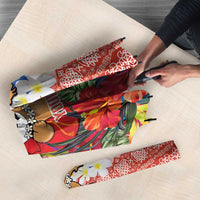 Personalised Tafea Joyeux Noel Umbrella Proud To Be a Ni-Van Sand Drawing Art LT9 - Polynesian Pride